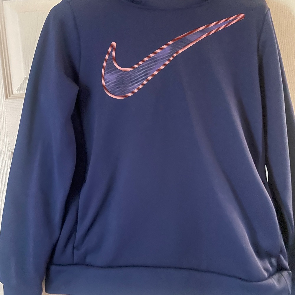 Nike Youth Blue Drifit Hoodie